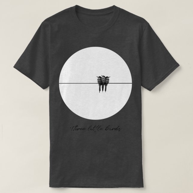 Utformning av Cute Three Little Birds T Shirt (Design framsida)