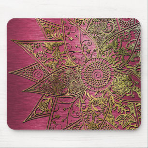 Utformning av Cute trendig henna hand plockade Musmatta
