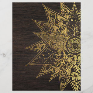 Utformning av Cute trendig henna hand plockade Reklamblad