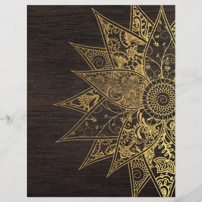 Utformning av Cute trendig henna hand plockade Reklamblad (Framsidan)