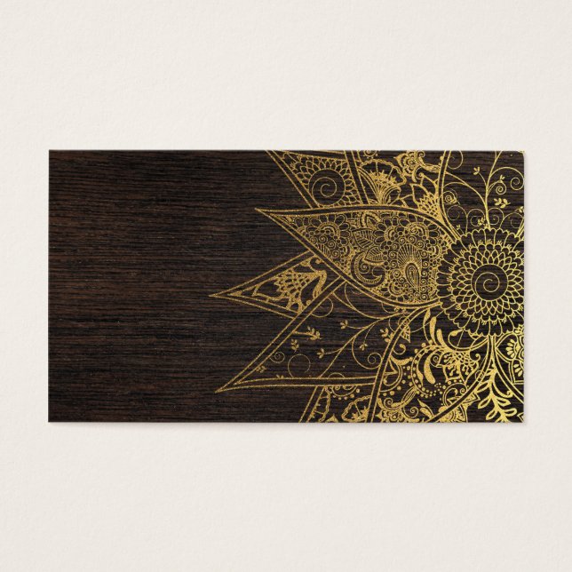 Utformning av Cute trendig henna hand plockade Visitkort (Framsidan)