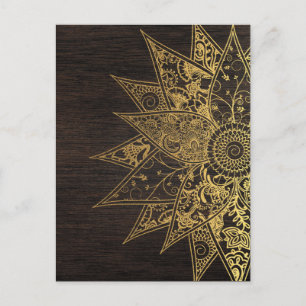 Utformning av Cute trendig henna hand plockade Vykort