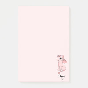Utformning av Cute Våg Dragon zodiac Post-it Block