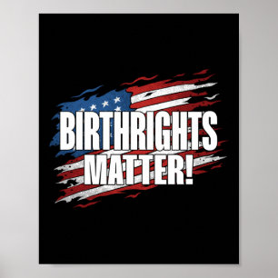 Utformning av den politiska typografin i Birthrigh Poster