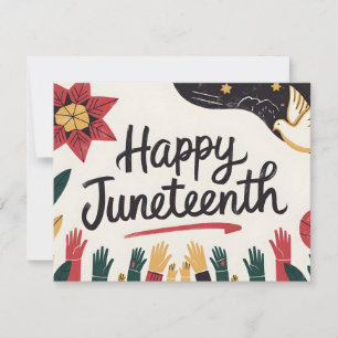 Utformning av den tjugoelfte färgade frihetsdagen  julkort