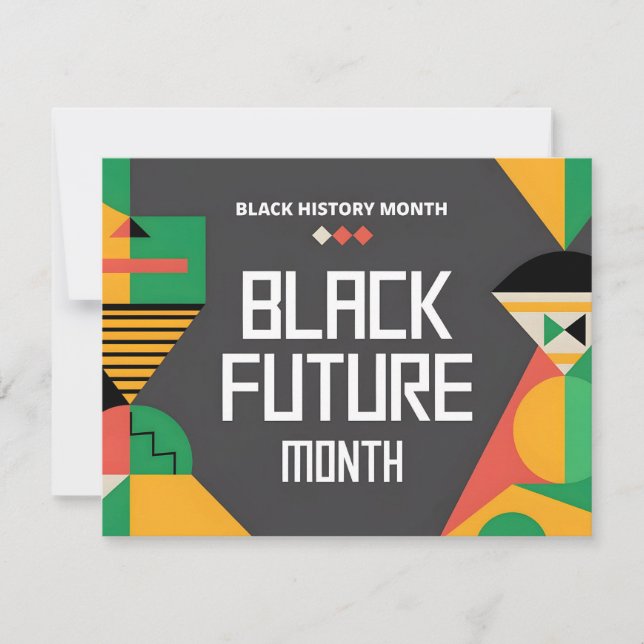 Utformning av den tjugoelfte färgade frihetsdagen  julkort (Framsida)