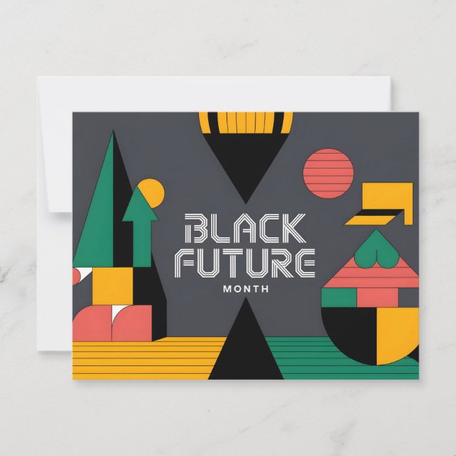 Utformning av den tjugoelfte färgade frihetsdagen  julkort (Framsida)