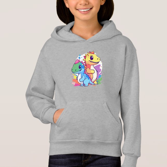 Utformning av dinosaur i Baby, färgstark T Shirt (Framsida)