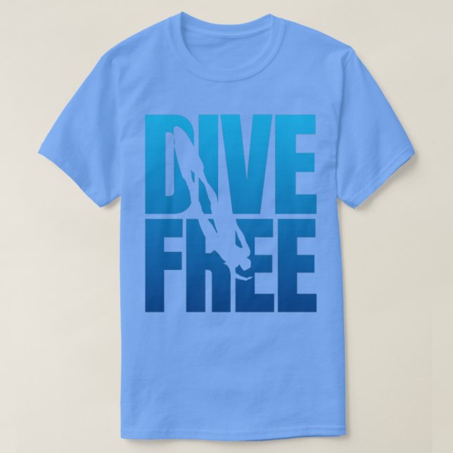 Utformning av Dive Free Freediver Freedider Freedi T Shirt (Design framsida)
