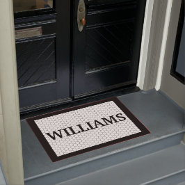 Utformning av efternamn, svart och vit platta, Anp