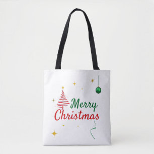 Utformning av elegant God jul Träd Helgdag Tygkasse
