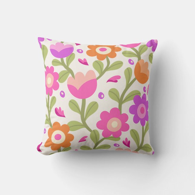 Utformning av elegantens Blommigt - Vackra och Anp Kudde (Framsida)