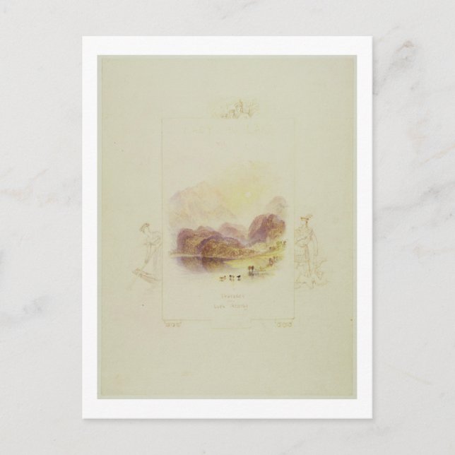 Utformning av en illustration till Walter Scotts " Vykort (Framsida)