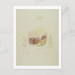 Utformning av en illustration till Walter Scotts " Vykort