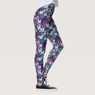 Utformning av en mystisk fjärilserie 5 leggings