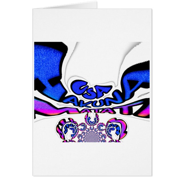 Utformning av ett vackert citattecken för fantasti hälsningskort (Framsidan)