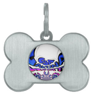 Utformning av ett vackert citattecken för fantasti ID-bricka husdjur