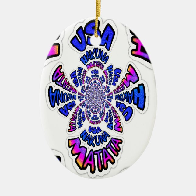 Utformning av ett vackert citattecken för fantasti julgransprydnad keramik (Framsidan)