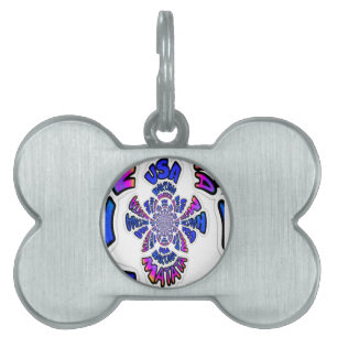 Utformning av ett vackert citattecken för fantasti namnbricka husdjur