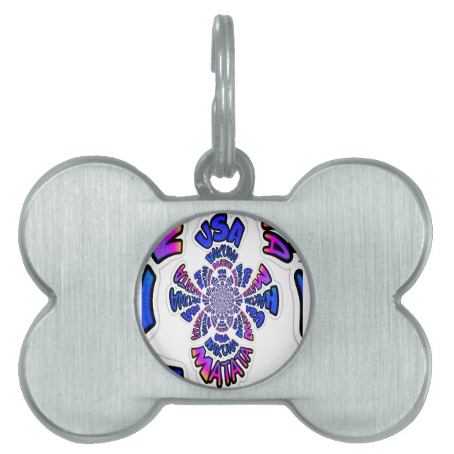 Utformning av ett vackert citattecken för fantasti namnbricka husdjur (Framsidan)