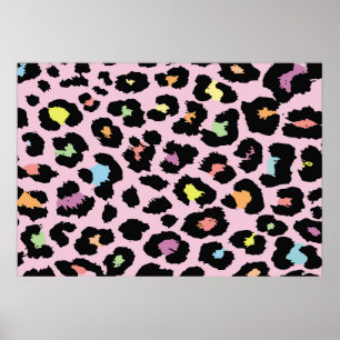 Utformning av exotiska färgämnen i vild leopard ha poster