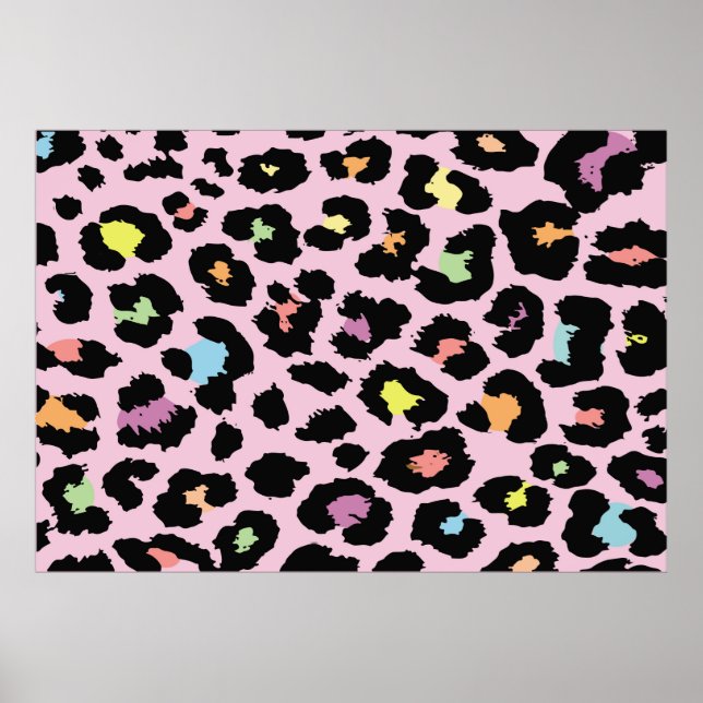 Utformning av exotiska färgämnen i vild leopard ha poster (Framsidan)