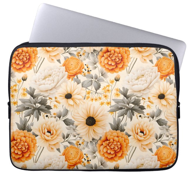 Utformning av fallserie 1 för Blommigt Laptop Fodral (Framsidan)