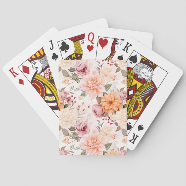 Utformning av fallserie 2 för Blommigten Casinokort (Baksidan)