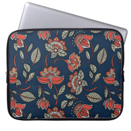 Utformning av fantastisk batik-Blommigt Laptop Fodral