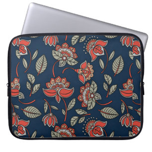 Utformning av fantastisk batik-Blommigt Laptop Fodral