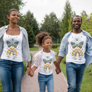 Utformning av färglöst boho stil Hallow T Shirt