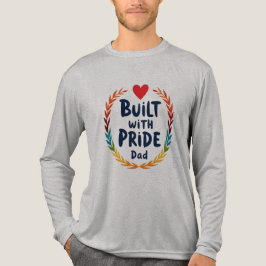 Utformning av fars dag-märket "Byggt med Pride Pap T Shirt