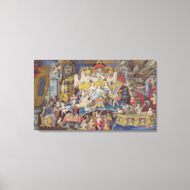 Utformning av Fläkt, eventuellt för Madame de Mont Canvastryck (Framsida)