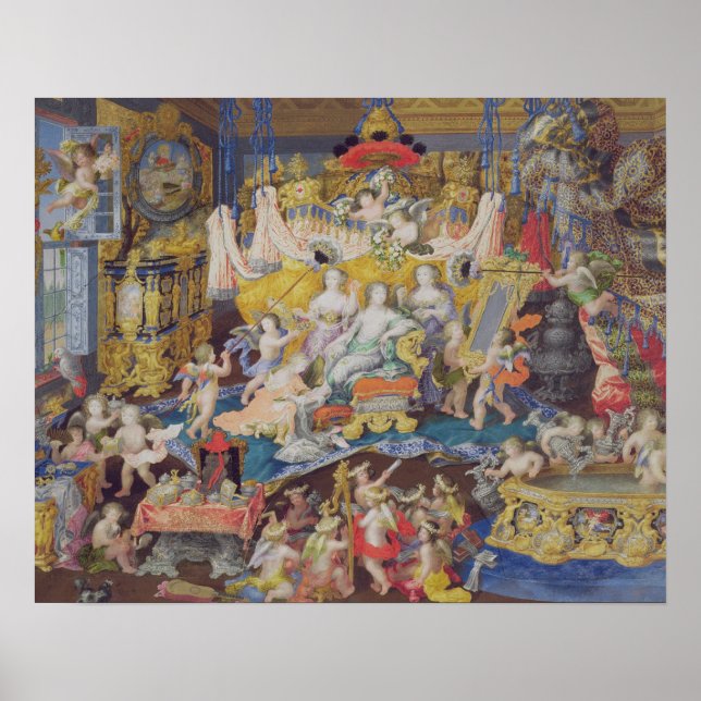 Utformning av Fläkt, eventuellt för Madame de Mont Poster (Framsidan)