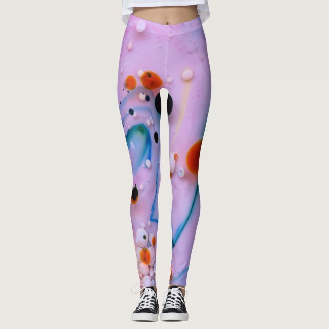 Utformning av flera Färg-Stänk Leggings (Framsida)