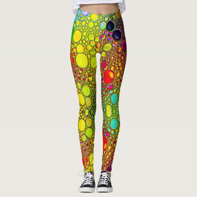 Utformning av flera Färg-Stänk Leggings (Framsida)