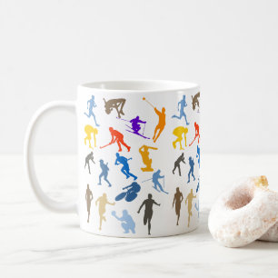 Utformning av flera idrottsteknisk-rumslig teknik kaffemugg