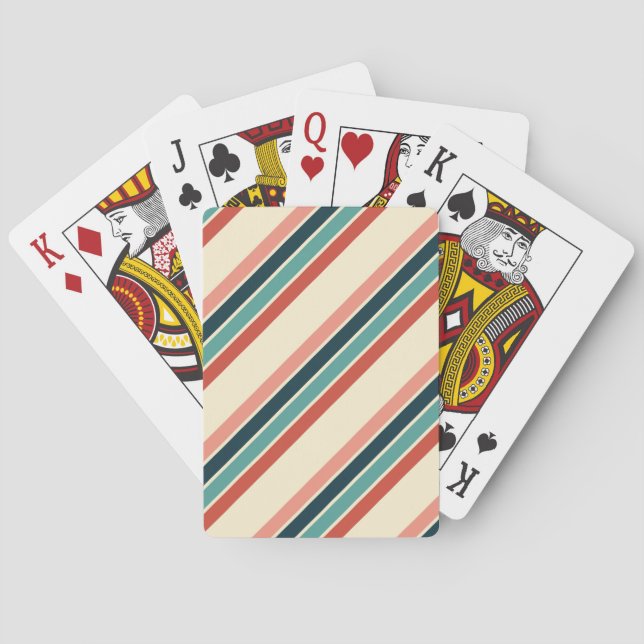 Utformning av flerfärgat diagonalt rand casinokort (Baksidan)