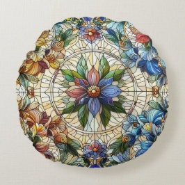 Utformning av fördjupat och intrikalt glasmaterial rund kudde