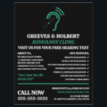 Utformning av förhörsstöd, ljudtekniker, ljudklini reklamblad<br><div class="desc">Utformning av hörapparater,  audiolog,  kliniskt reklamflygblad från Affärskortet Store.</div>