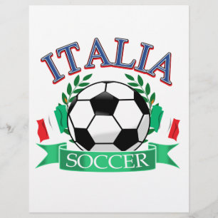 Utformning av fotboll för italien