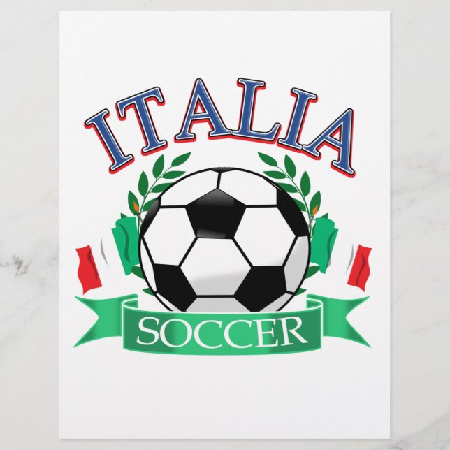 Utformning av fotboll för italien (Framsida)