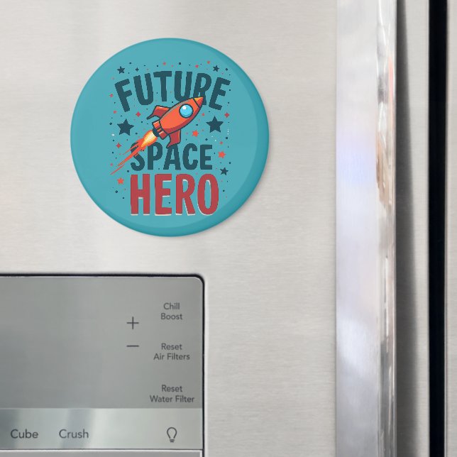 Utformning av framtida Frakt för Hero Retro Rocket Magnet (In Situ (Fridge))
