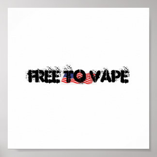UTFORMNING AV FRIA TILL VAPE POSTER