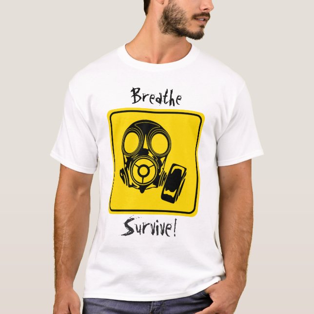 Utformning av gasmask, Manar grundläggande T-Shirt (Framsida)
