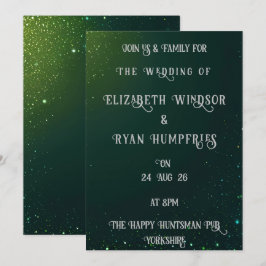 Utformning av Gnistra för Grönt av elegant för Mes Inbjudningar