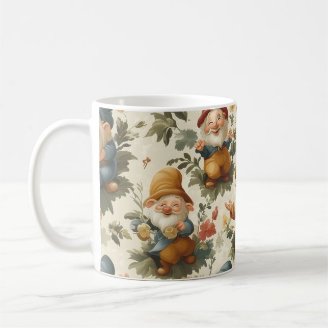 Utformning av gräddgummi och blommor kaffemugg (Vänster)