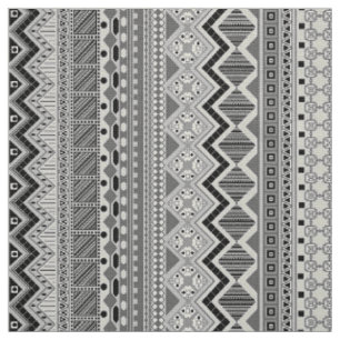 Utformning av grått aztec mönster tyg