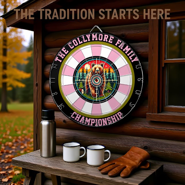 Utformning av Grizzly Bear Forest Crosshairs Darttavla (Skapare uppladdad)