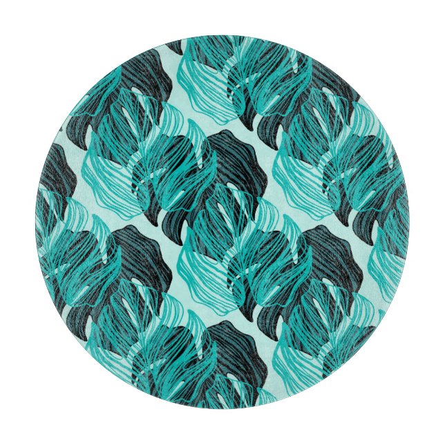 Utformning av grönt tropiska handflatan löv. (Framsidan)